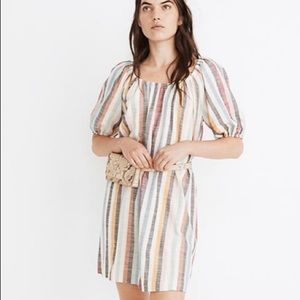 Madewell Puff Sleeve Trapeze Mini Dress (NWT)